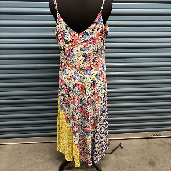 Anthropologie 52 of 52 Conversations Colloquial Bias Dress Cat Lemon‎ Butterfy L - Picture 5 of 7